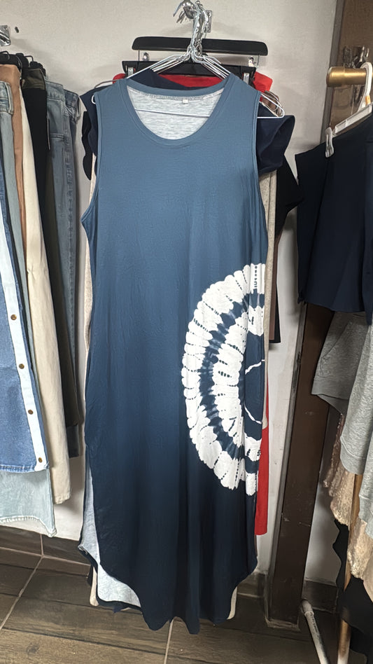 Vestido con abertura a los lados talla L